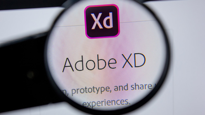 Adobe XD magnifying glass