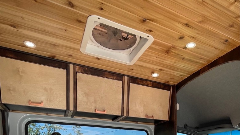Maxxfan installed in van's roof