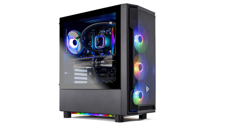 Skytech Shadow Gaming Desktop stock photo
