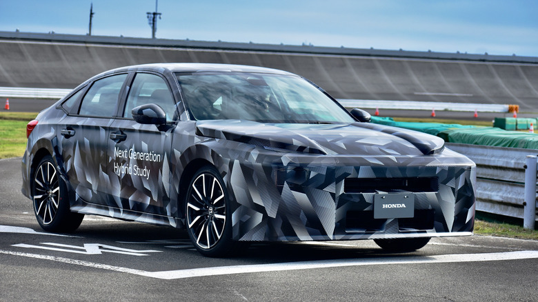 Honda Next Generation Hybrid Study front three quarter view.