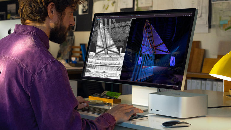 Man using Mac Studio