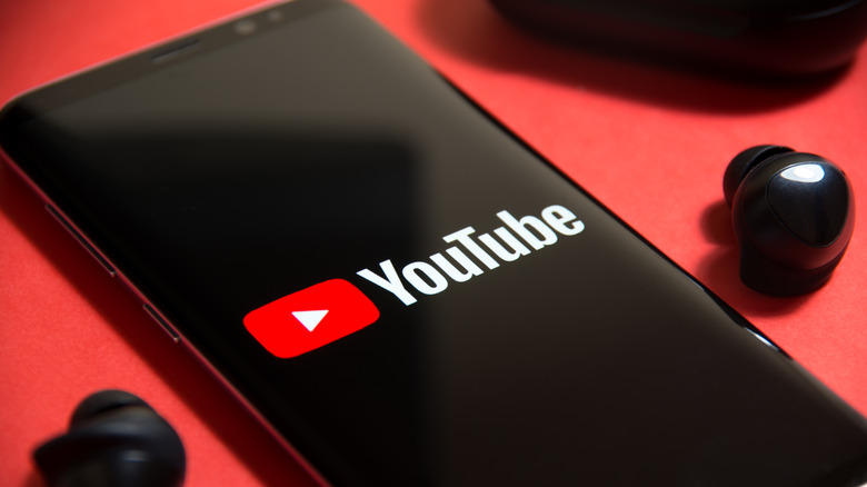 YouTube on smartphone