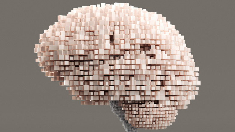 Artificial brain constructed from digital cubes