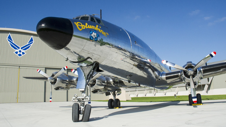 Columbine III on display at U.S. Air Force museum
