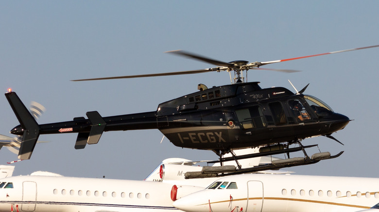Bell 407 in flight