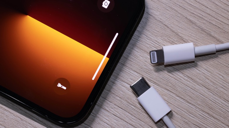 iPhone with USB-C