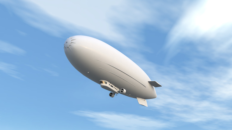air ship in sky
