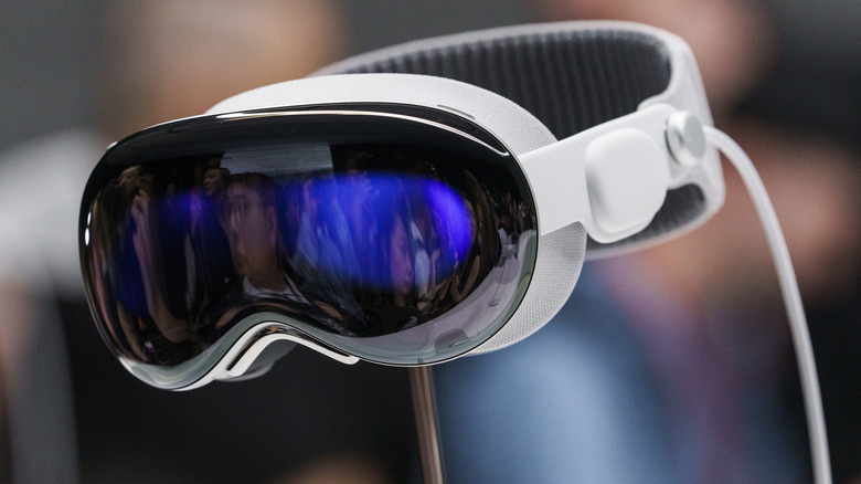 Apple Vision Pro headset closeup