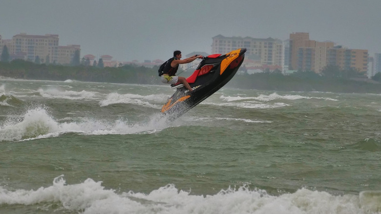 Jet Ski in rough water