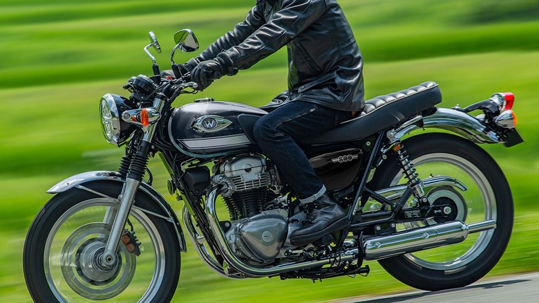 Kawasaki 2024 W800 in motion
