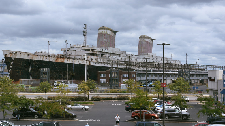 The SS United States, docked.