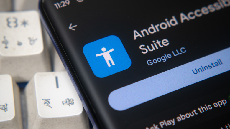 The accessibility app on Android phone
