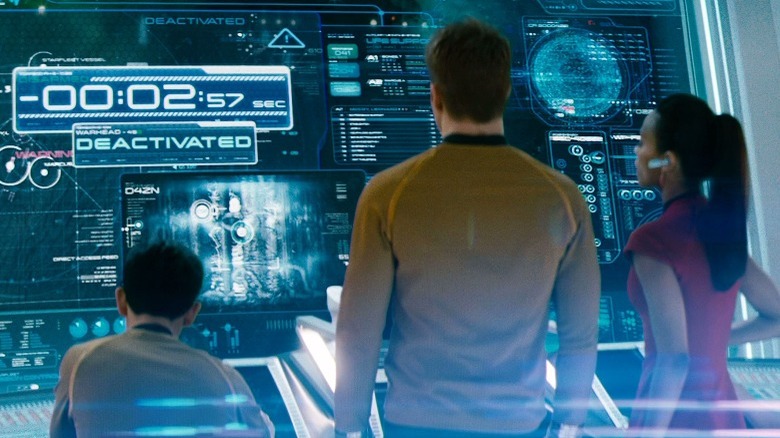 HUD in a spaceship