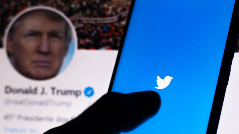 Donald Trump's Twitter account. 