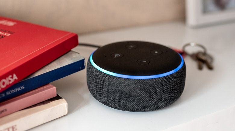 Amazon Echo Dot on table