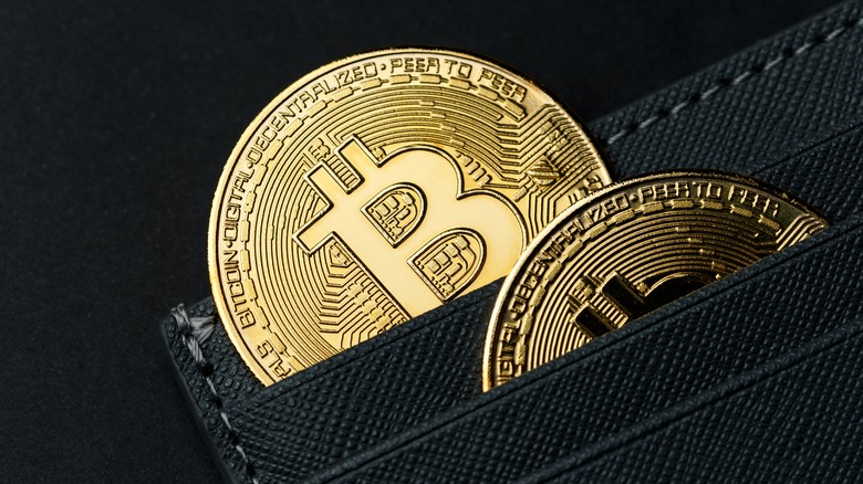 Physical Bitcoin coins in wallet