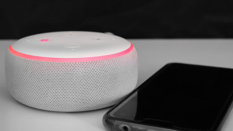 Amazon Echo Dot red light