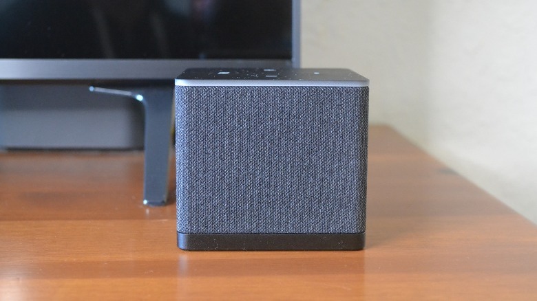 Fire TV Cube with fabric front
