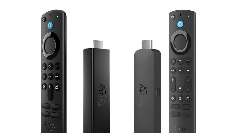 Amazon Fire TV Stick 4K Max 1st Gen (left) next to the 2nd Gen model (right)