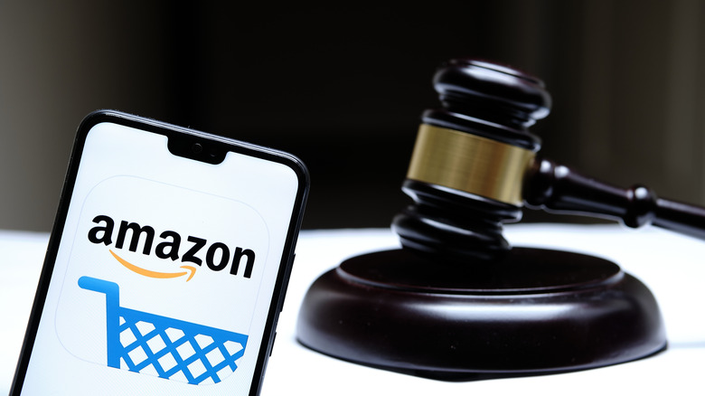 Amazon smartphone judge gavel