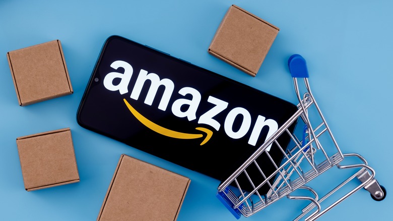Ilustração de compras na Amazon