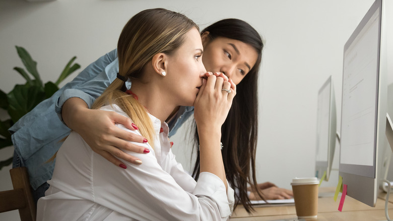 Employee receiving bad news