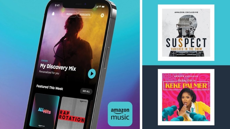 Amazon Prime Music app content