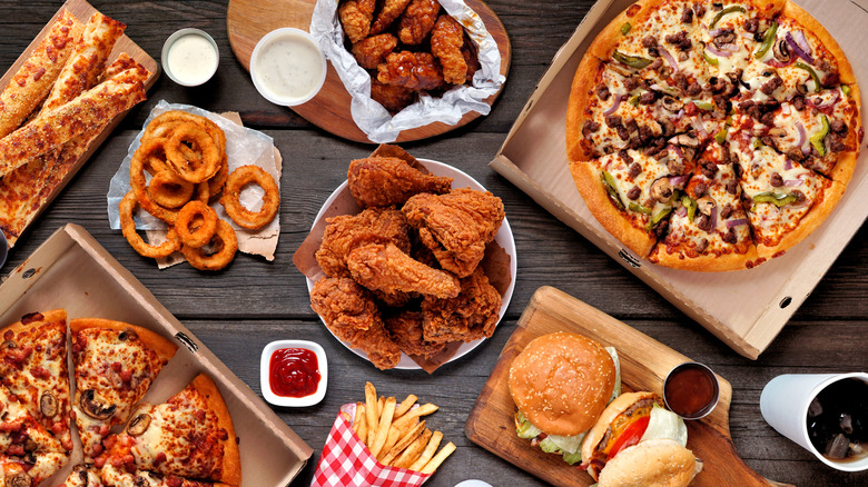 Table with food