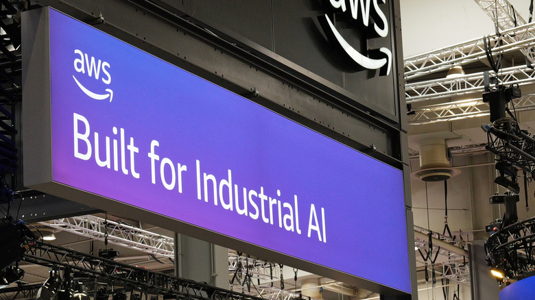 An AWS billboard with the tagline 