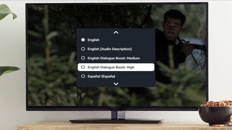 Dialogue Boost on Prime Video.