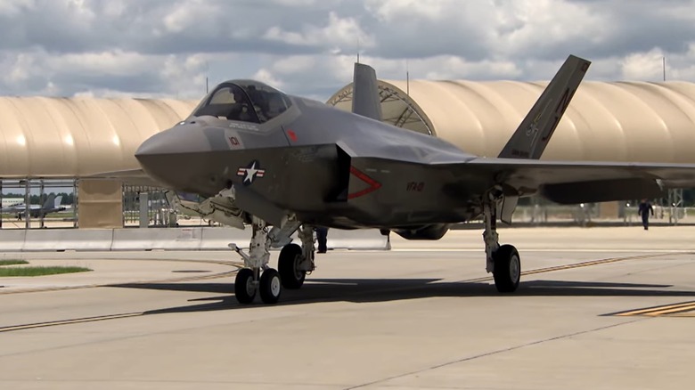 F-35 on the ground at Eglin Air Force Base