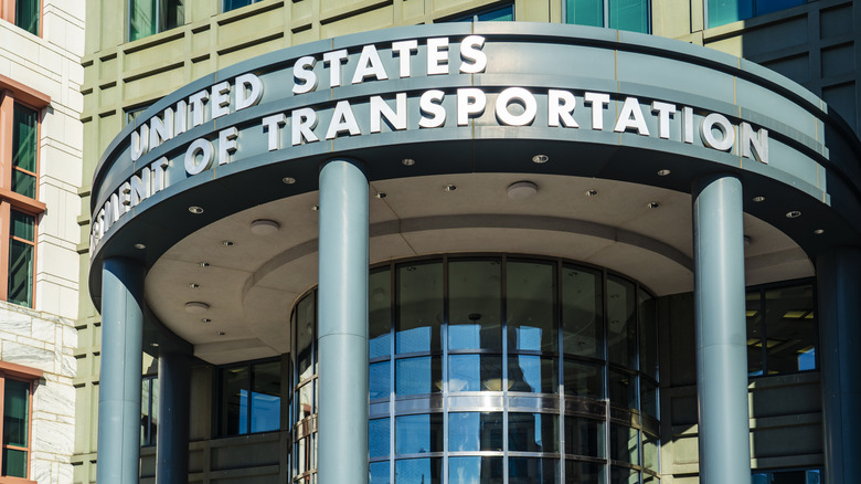 The US Department of Transportation in downtown Washington DC, USA.