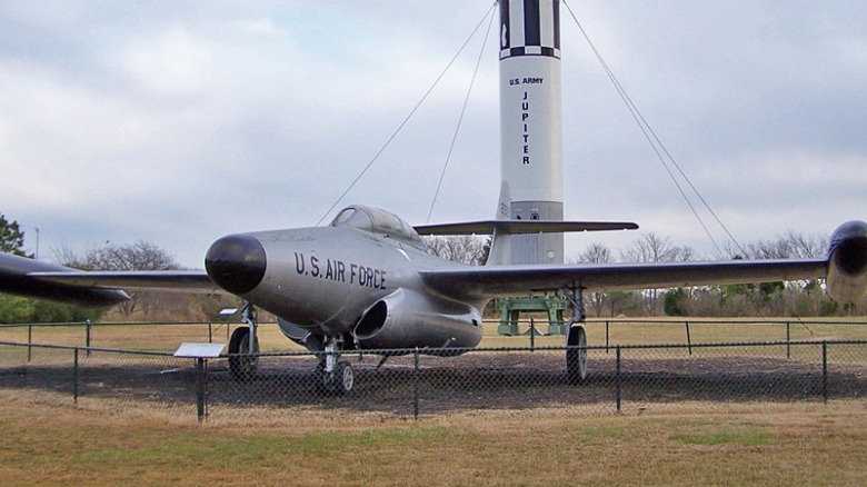 F-89J Scorpion on display outdoors