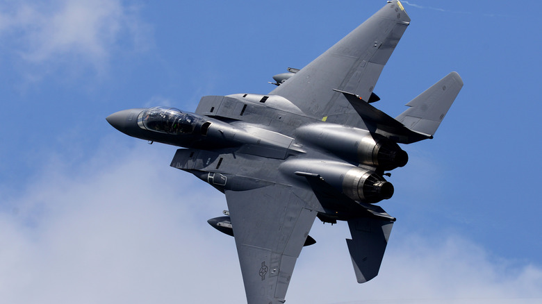 F-15E Strike Eagle Jet flying