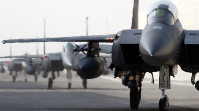 F-15E Strike Eagle standing