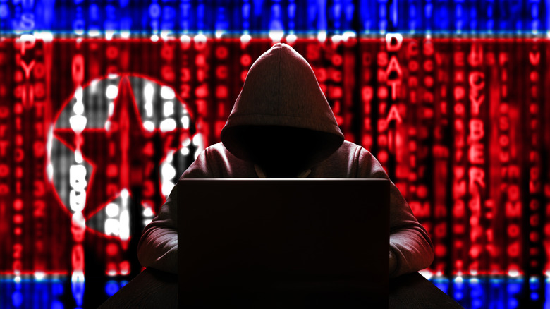 Illustration of North Korean hacker.