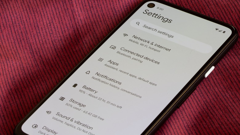 Android settings