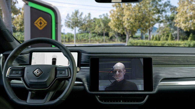 Google cast on Rivian dash