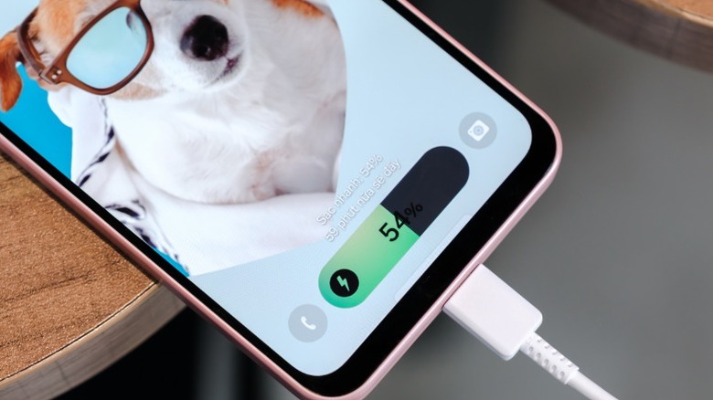 Charging an Android phone