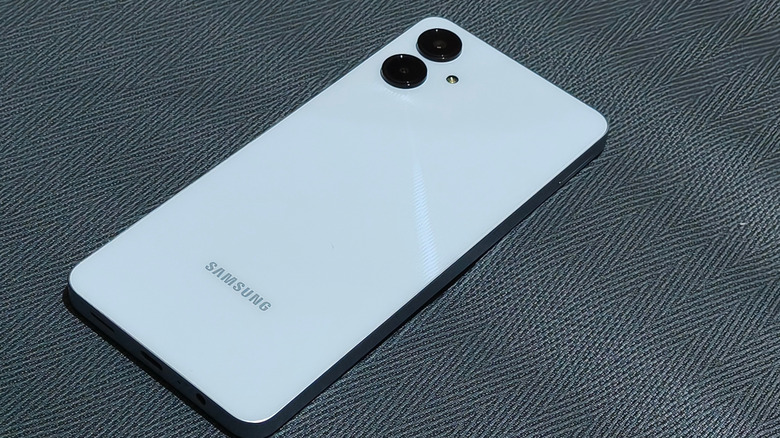 Samsung Galaxy A06 placed on a table