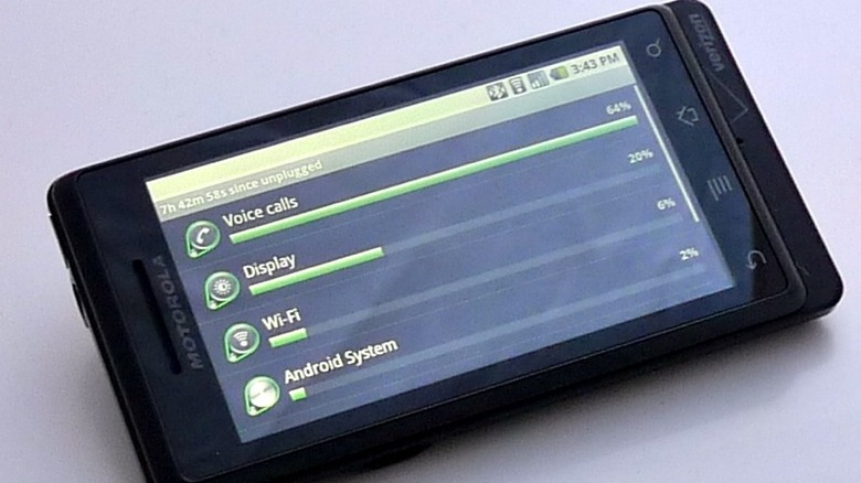 a Motorola Droid