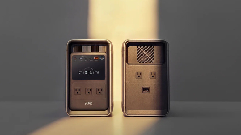The front and rear panels of the Anker Solix S2000 power station