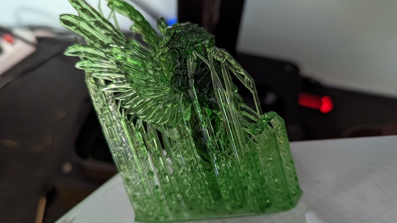 Finished test print on the Anycubic Photon M3
