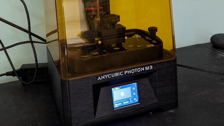 In-progress test print on Anycubic Photon M3