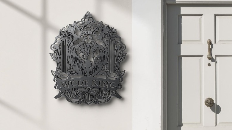 Metal decoration created with xTool MetalFab metal fabrication machine