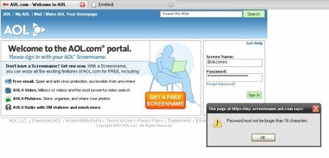 AOL security dialog - click for full-size