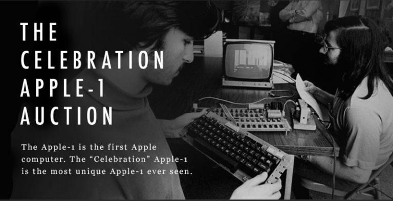Apple 1 'Celebration' model heads to charity auction, expected to reach $1M