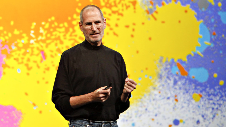 Steve Jobs during keynote