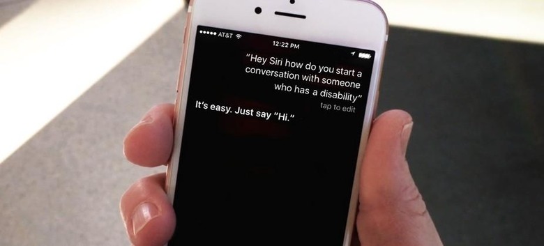 Apple CEO Tim Cook & Siri support 'Just Say Hi' disabilities awareness