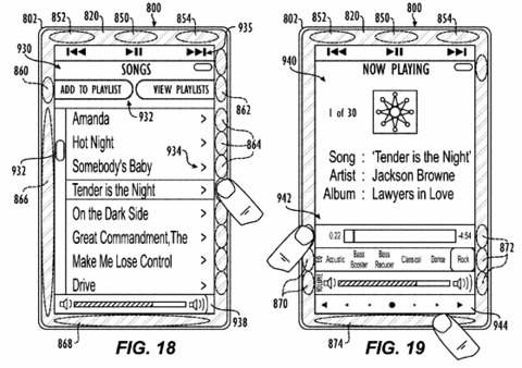 Apple touch-sensitive bezel patent